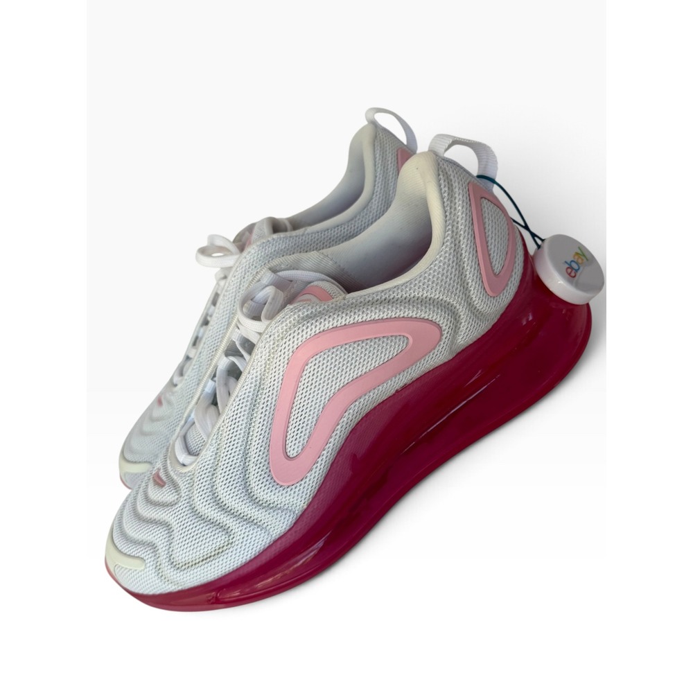 Nike Air Max 720 Women 7.5 White Pink Rise Running Shoes AR9293-103 NIB